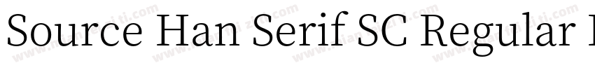 Source Han Serif SC Regular Identity H字体转换